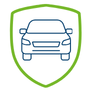 icono de seguridad del automóvil
